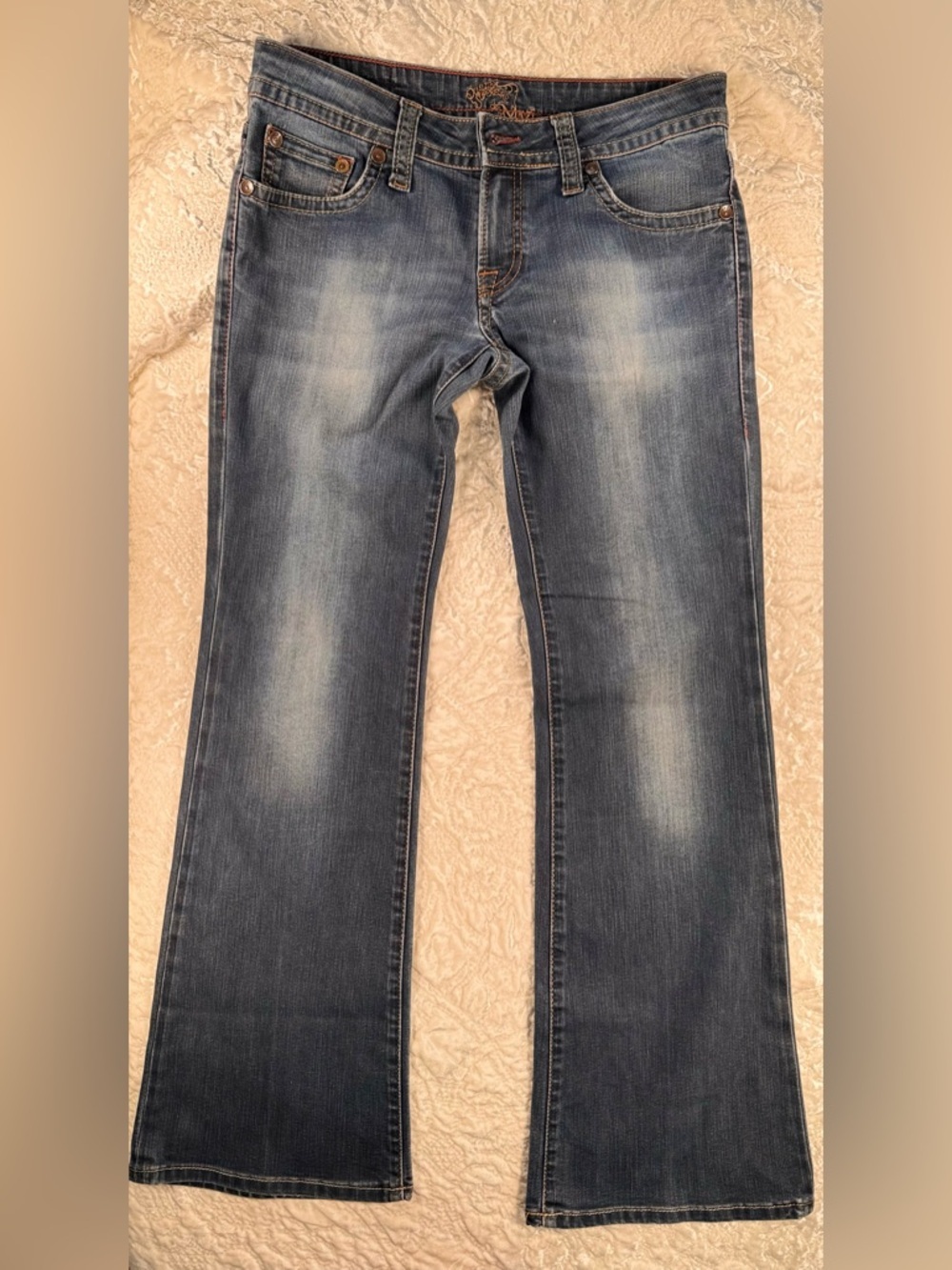 Mavi Women's Faded Blue Flare Jeans 30x30
